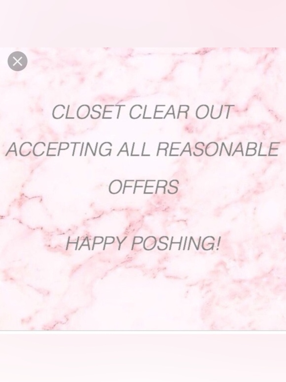Closet clear out! Accepting reasonable offers